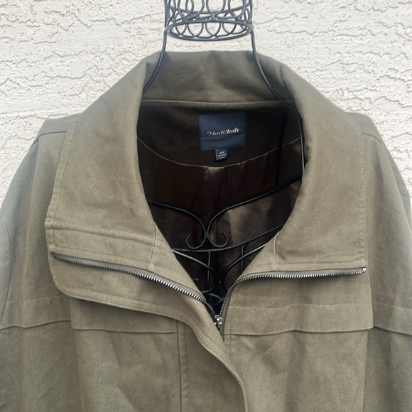ModCloth Army Green Escape Into Nature Full Zip Utility Jacket 4XL - Picture 9 of 16